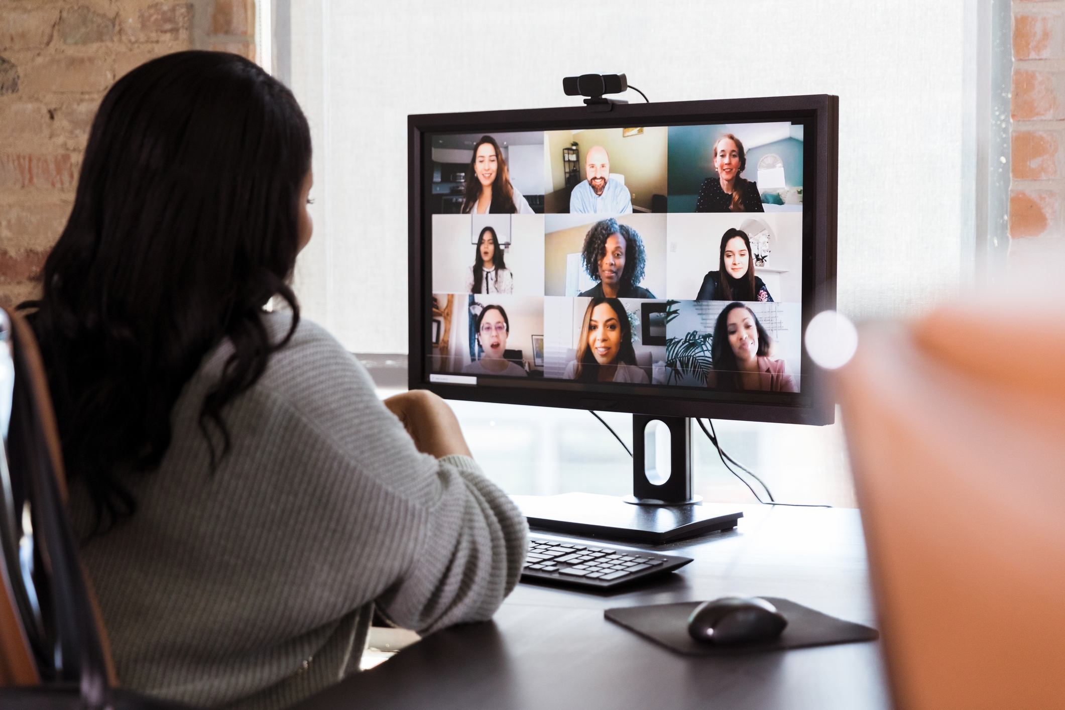 woman on video conference insider risk management
