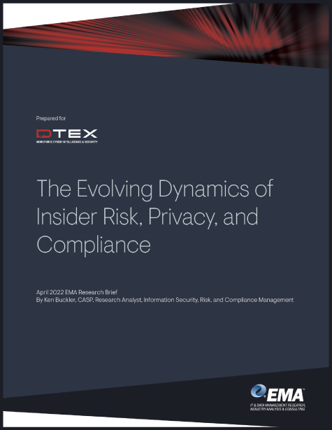 EMA research brief cover image insider risk privacy and compliance