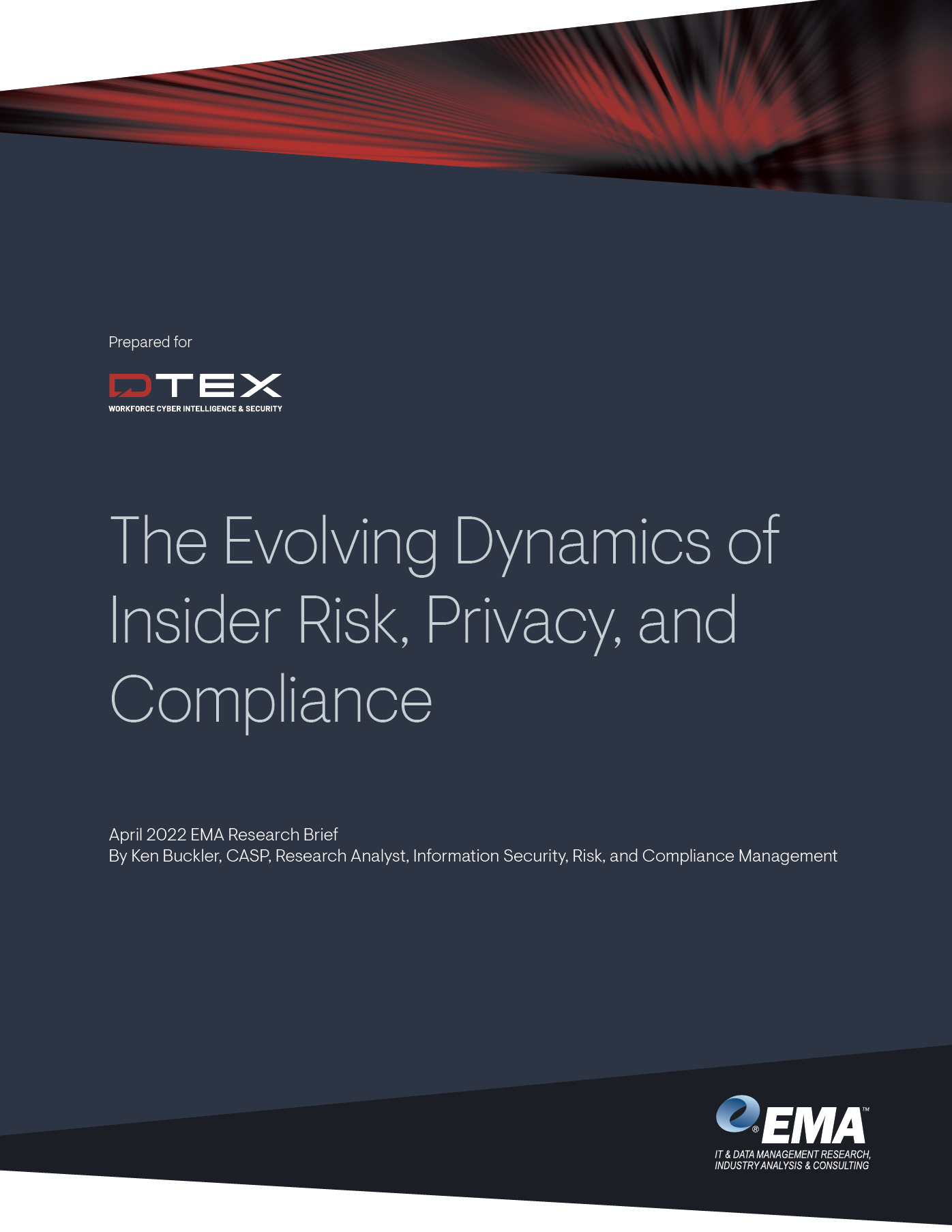 EMA report insider risk privacy compliance