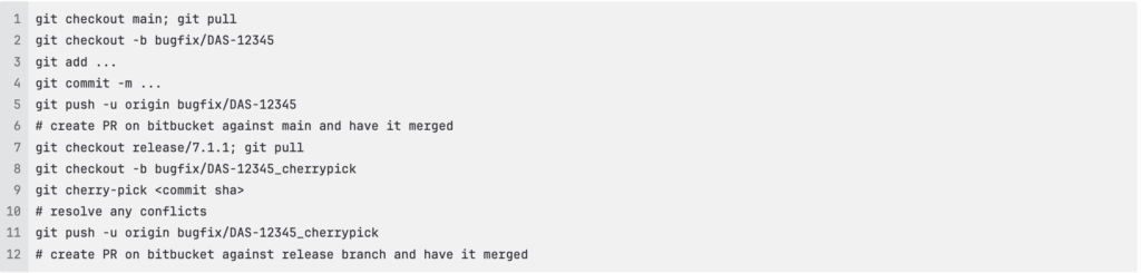 A sample workflow for common scenarios provided by Platform v7